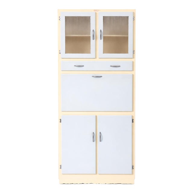 Pale Blue and Cream Kitchenette Pantry Cupboard from Esto, 1960s For Sale