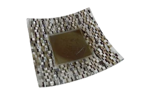 San Rocco Q20 Murano Glass Plate by Stefano Birello for VéVé Glass