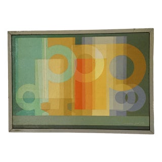 Maurice Pre, Les Chopes, 1973, Oil on Canvas For Sale