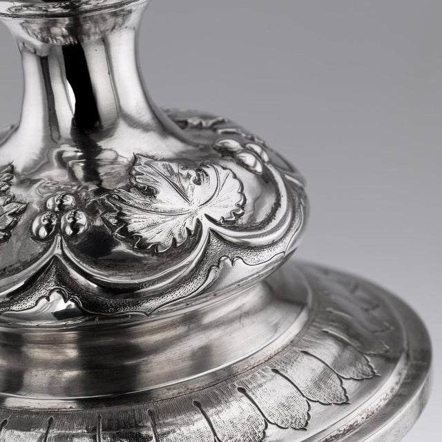 Antique Indian Colonial Silver Trophy Cup, 1860s For Sale - Image 3 of 18