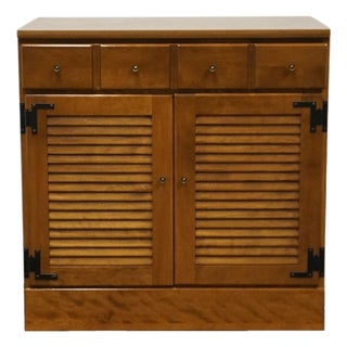 Ethan Allen Heirloom Nutmeg Maple CRP Custom Room Plan 30" Shutter Door Cabinet 10-4511p For Sale