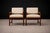 Mid-Century Modern Brazilian Modern Pair of Armchairs in Rosewood & Beige Leather, Bureau, 1960s For Sale - Image 3 of 8