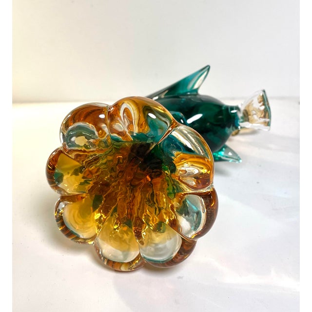 Glass 1960s Jico Jordan Imports Hand-Blown Murano Glass Duck Figurine For Sale - Image 7 of 7