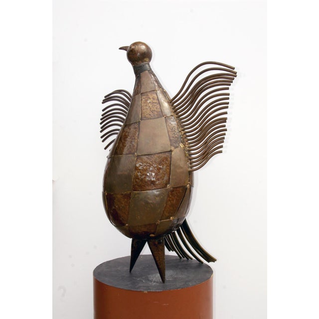 Baby Condor Welded Bronze Sculpture, Victor Delfin For Sale - Image 4 of 6