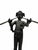 Vintage 30” Patinated Bronze "Pan of Rohallion" Sculpture After Frederick MacMonnies For Sale - Image 4 of 8