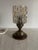 Amber Pressed Glass Table Lamp with Wooden Base, 1970s For Sale - Image 13 of 13