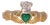 The Ballyshannon: Irish Made Designer Signed Green Agate and Natural Diamond Claddagh Ring For Sale