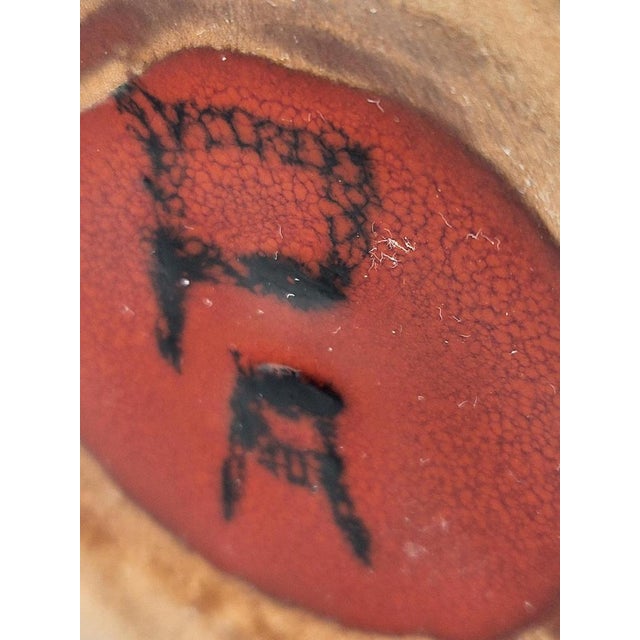 Vintage French Ceramic Bottle in Red by Robert Picault for Vallauris, 1950 For Sale - Image 13 of 14