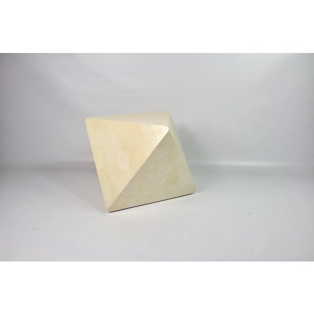 Not Yet Made - Made To Order Side Table n White Rock Crystal Marquetry from Ginger Brown For Sale - Image 5 of 5