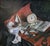 Haunting Mid-Century Oil on Canvas Post-War Nuclear Holocaust, 1962 For Sale - Image 4 of 8