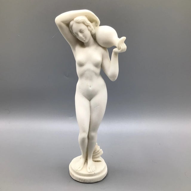 Greek Nude Sculpture "Female Figure Carrying Hydria Water Jar" For Sale - Image 13 of 13