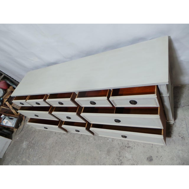 Gustavian Style Unique 11 Drawer Dresser For Sale In Miami - Image 6 of 10