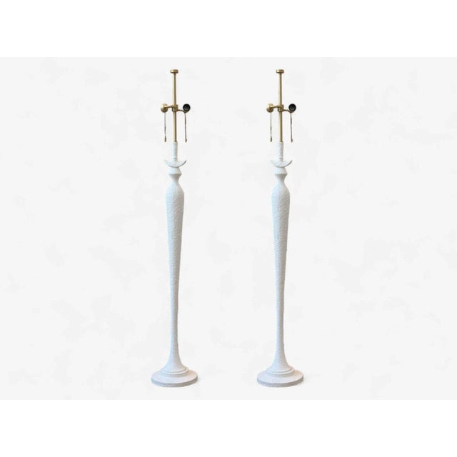 Baker Furniture, Plaster, Large Modern Floor Lamps, Italy, 2000s For Sale - Image 4 of 11