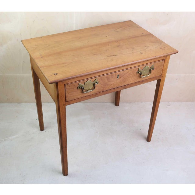 Gustavian (Swedish) Small Antique English Gustavian Style Fruitwood Side Table, 1800 For Sale - Image 3 of 6