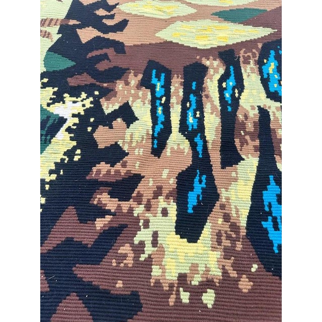 French Modern Tapestry with Terrestrial Lyre by J.C.L. Duprez, 1950s For Sale - Image 12 of 18