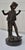 Vintage Solid Bronze Boy Sculpture Statue Marble Base 12” H For Sale - Image 12 of 13