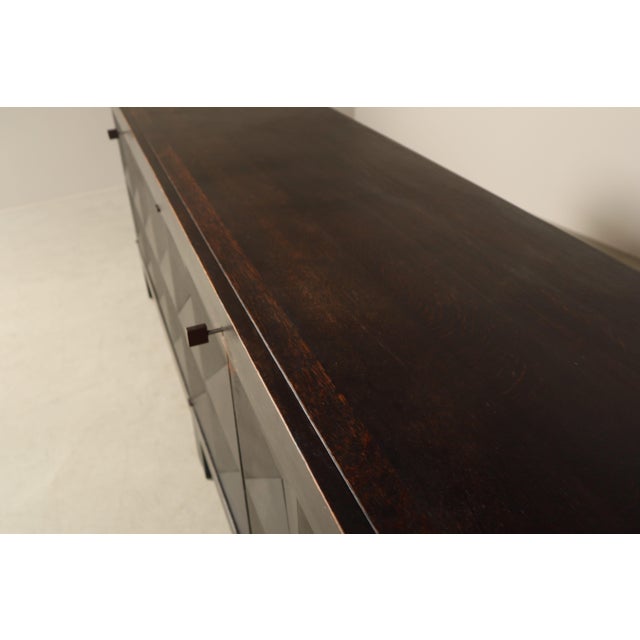 Brutalist Ebonized Sideboard by Jean Batenburg for Mi Belgium, 1960s For Sale - Image 10 of 18