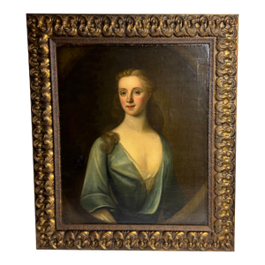 Early 18th Century English Portrait of a Lady in Blue, Attributed to Enoch Seeman