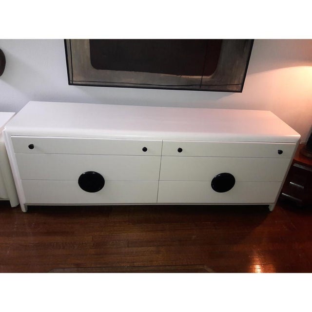 Art Deco Vintage Harold Schwartz Romweber White Dresser For Sale - Image 3 of 10