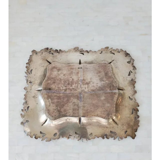 Silver 19th Century Redlich & Co Sterling Silver Tray For Sale - Image 8 of 11