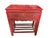 Chinoiserie Vintage Chinoiserie Red Lacquer Console Table 33.5" W For Sale - Image 3 of 12