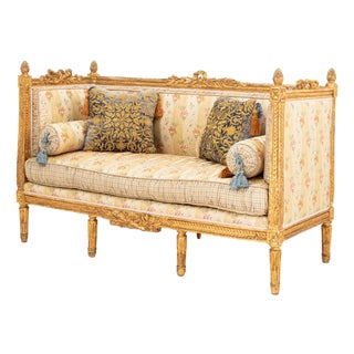 Louis XVI Canape d'Alcove Stamped Delaporte For Sale