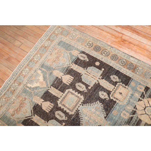 Vintage Zabihi Collection Tribal Kurd Bidjar Rug - 5' x 7'11" For Sale In New York - Image 6 of 9