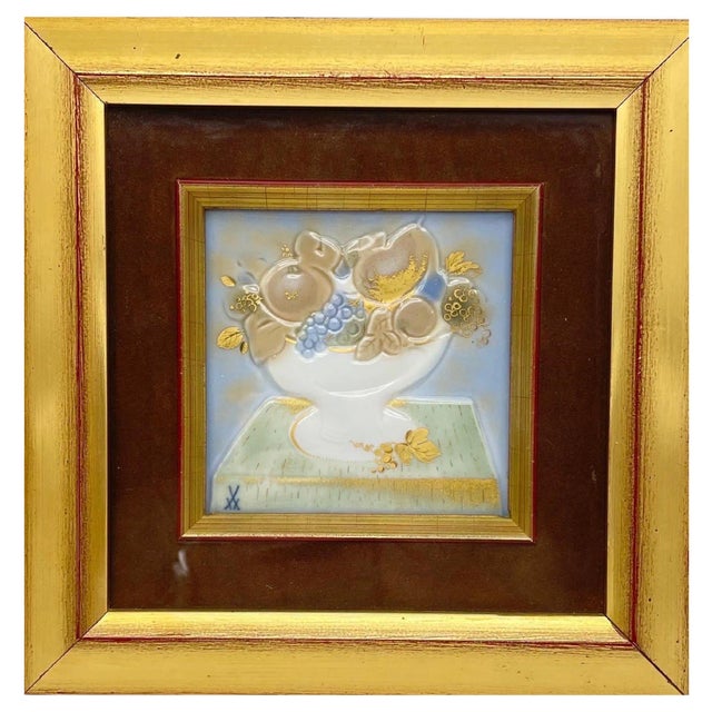 Meissen Picture Plate in Porcelain For Sale