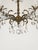 Antique 5 Light 5 Arm Overflowing Opulent Brass Cut Lead Crystal Chandelier For Sale - Image 11 of 12