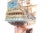 Exquisite Handcrafted Wooden Ship Model – Luxury Nautical Home Decor Statement Piece for Modern Interiors For Sale - Image 6 of 13