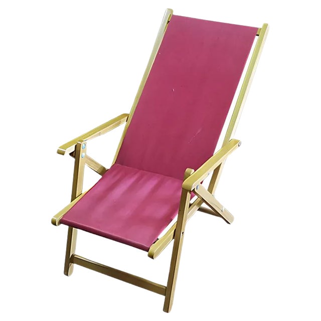 Italian Children's Beach Chair, 1960s For Sale