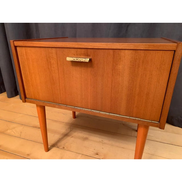 Wood Nightstand from VEB Möbelfabrik, Germany, 1960s For Sale - Image 7 of 12