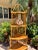 Restored Vintage, Midcentury, Rattan-Bamboo Corner E’tagere Shelving. Styled in the Manner of French Designer Vivai Del Sud. For Sale In West Palm - Image 6 of 7