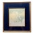 Vintage Japanese Paper Collage Snakes Art Blue Velvet Matt Framed 17" X 16" For Sale