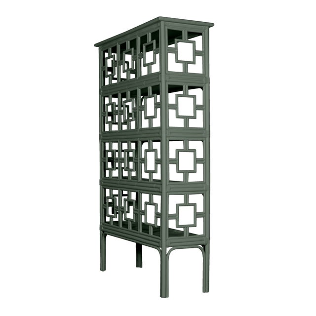 David Francis Sobe Etagere, Evergreen For Sale - Image 4 of 5