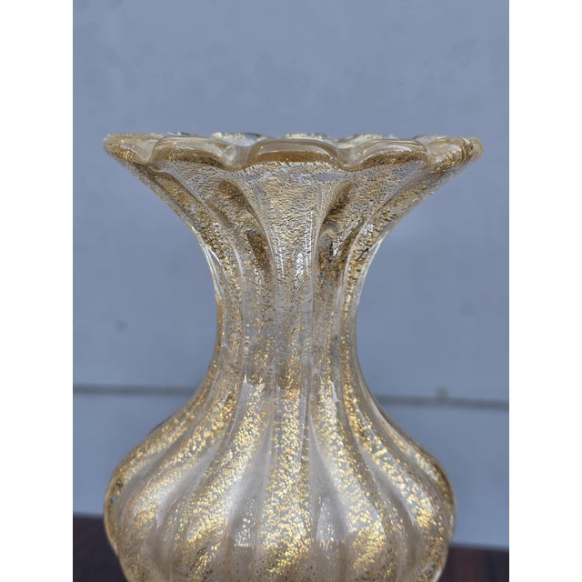Barovier Vase in Murano Glass with Gold Dust, 1960, in Very Good conditions. Designed 1960 to 1969 I have official proof...