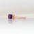 2020s Amethyst Ring With Natural Diamond Accents: Solid 14k Gold, Emerald Cut, Size 6.75 For Sale - Image 5 of 8