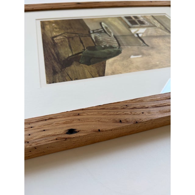 Andrew Wyeth’s “Early October” Framed in American Chestnut For Sale - Image 6 of 9