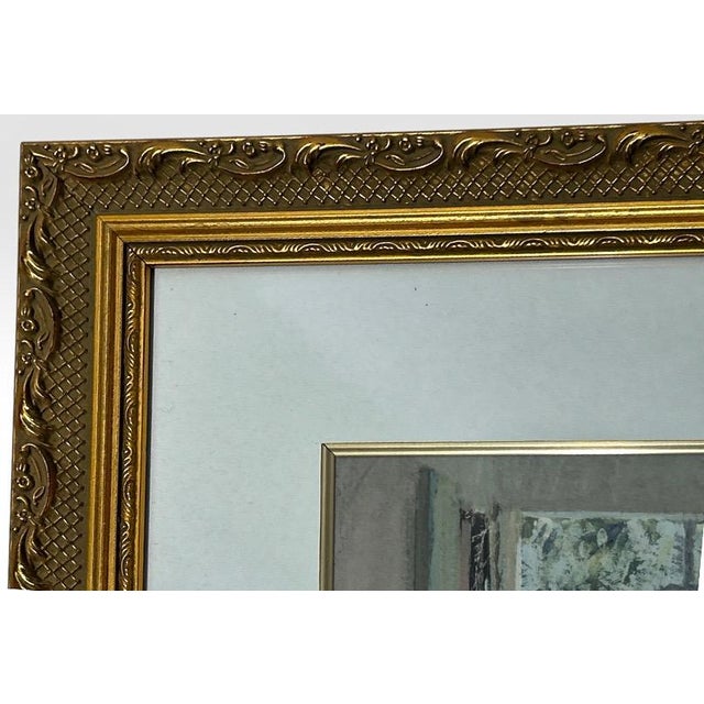 Late 20th Century John Sharman at the End of the Porch Framed Impressionist Fine Art Print For Sale - Image 10 of 11