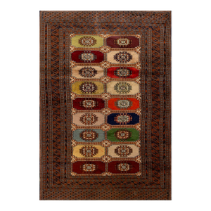 Significant Red Wine Color With Lovely Geometric Design Antique Baluch-Turkmen Rug