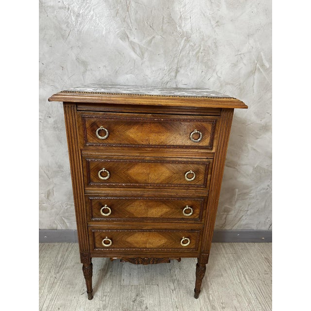 Walnut Chest of Drawers, 1920s For Sale - Image 10 of 15