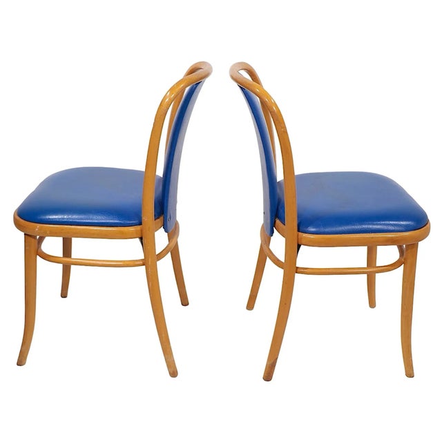 1970s Pr. Bentwood Cafe Style Chairs by Quebec 69 After Hoffmann for Thonet C. 1970's For Sale - Image 5 of 8