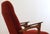 Set of Red Armchair with Footstool For Sale - Image 9 of 18