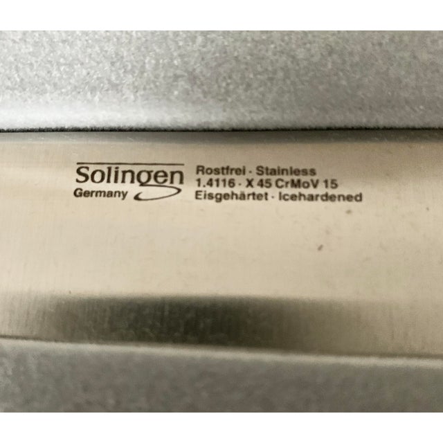 Carving Knife Stainless Set by Solingen Germany Rostfrei Eisgehartet For Sale - Image 10 of 10
