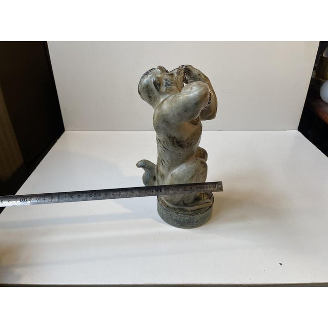 Roaring Monkey in Glazed Stoneware by Knud Kyhn for Royal Copenhagen, 1950s For Sale - Image 11 of 13