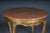 Wood Louis XV Gilt Round Salon or Coffee Table with Marble Top, 1900s For Sale - Image 7 of 18