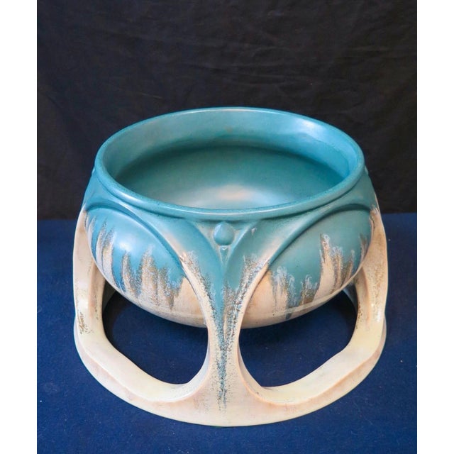 Early 20th Century Early 20th Century Continental Art Deco Pottery Centerpiece For Sale - Image 5 of 12