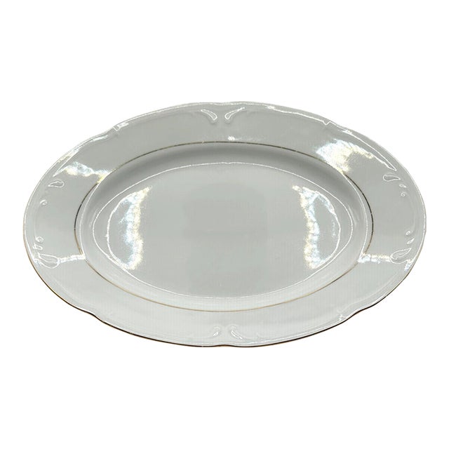Vintage Baum Southington "Golden Rhapsody" Polish Oval Serving Platter For Sale