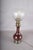 Amber-Brown Glass and Brass Table Lamp with Etched Glass Globe, 1950s For Sale - Image 14 of 18