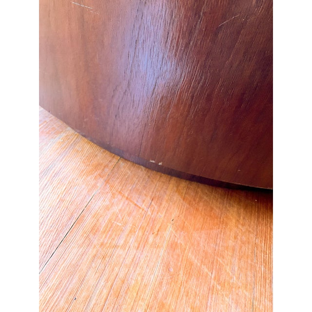 Mid 20th Century Drylund Attributed Rosewood Drum Side Table For Sale In Portland, OR - Image 6 of 9